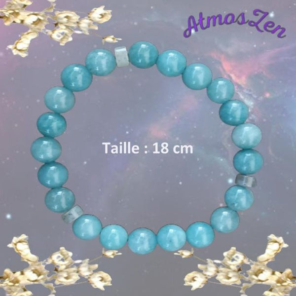 BRACELET 18 cm CHAKRA GORGE fait main - Atmos-Zen