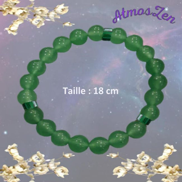 BRACELET 18 cm Aventurine fait main - Atmos-Zen