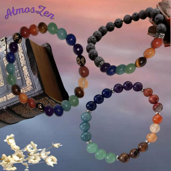 BRACELET 7 CHAKRAS fait main - Atmos-Zen