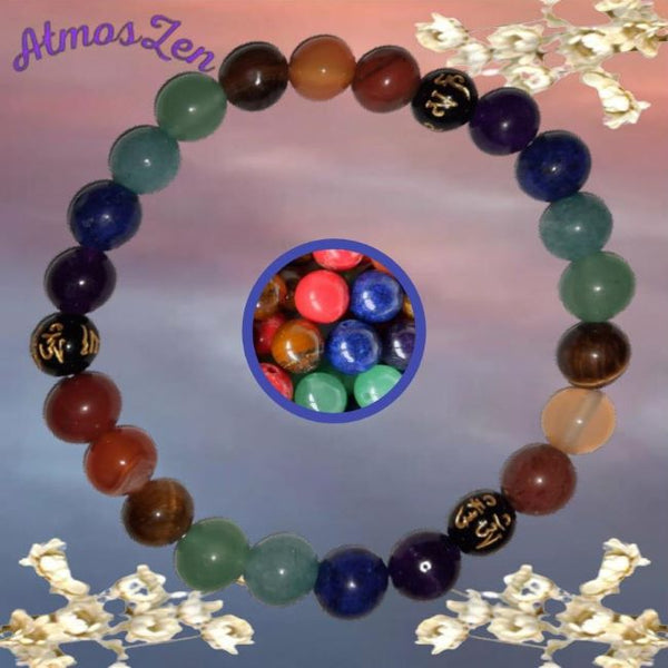 BRACELET 7 CHAKRAS fait main - Atmos-Zen