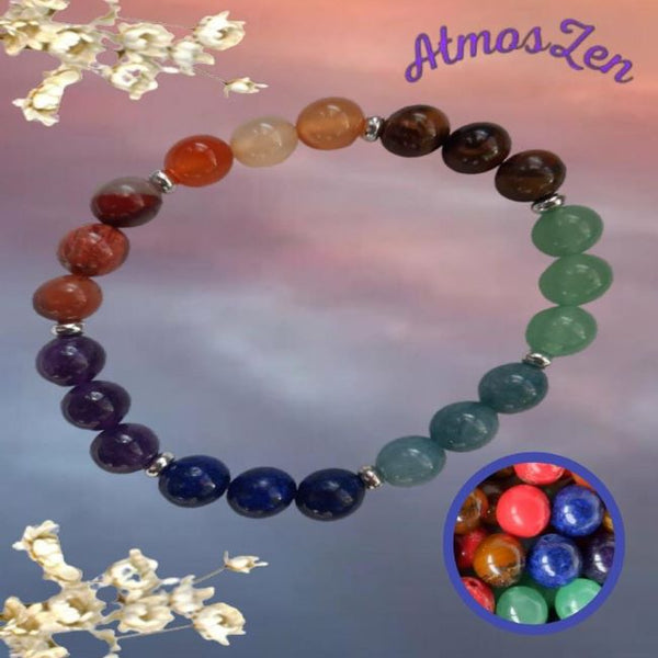 BRACELET 7 CHAKRAS fait main - Atmos-Zen