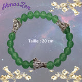 BRACELET Dragon 20 cm Aventurine fait main - Atmos-Zen