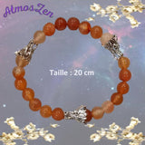 BRACELET Dragon 20 cm Perles Cornaline fait main - Atmos-Zen