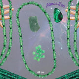 BRACELETS et COLLIER CHAKRA COEUR faits main - Véritables Perles Aventurine - Atmos-Zen