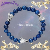 BRACELETS et COLLIER CHAKRA FRONTAL faits main - Véritables Perles Lapis-Lazuli - Atmos-Zen