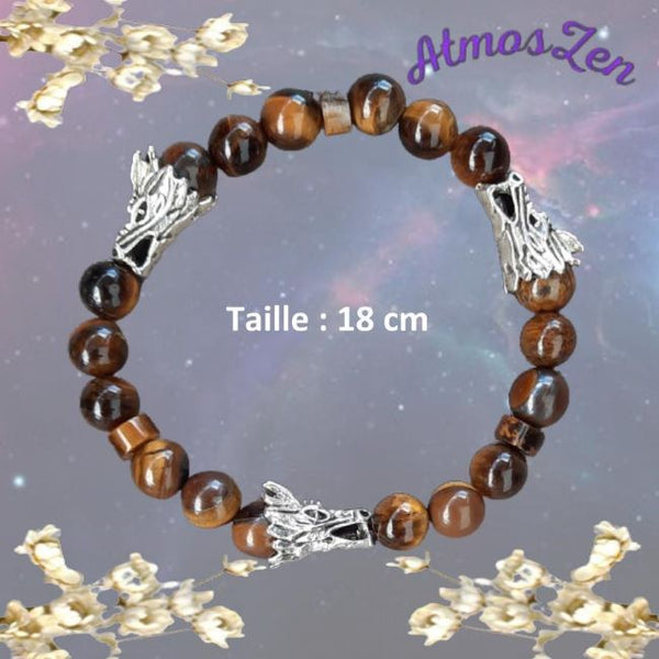 BRACELETS et COLLIER CHAKRA PLEXUS SOLAIRE faits main - Véritables Perles Œil de Tigre - Atmos-Zen