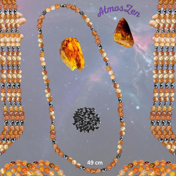 BRACELETS et COLLIER D'AMBRE faits main - Atmos-Zen