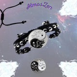 BRACELETS YIN-YANG GRAVURE DRAGON Ajustables - Atmos-Zen