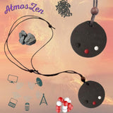 PENDENTIF ENERGIE QUANTIQUE et MAGNETIQUE en Ions Négatifs et Aimants Néodyme - Atmos-Zen